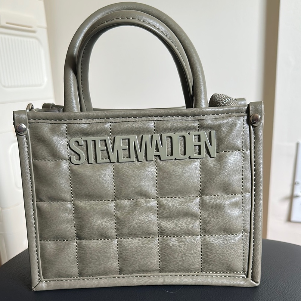 Steve Madden Green Mini Quilted Bag